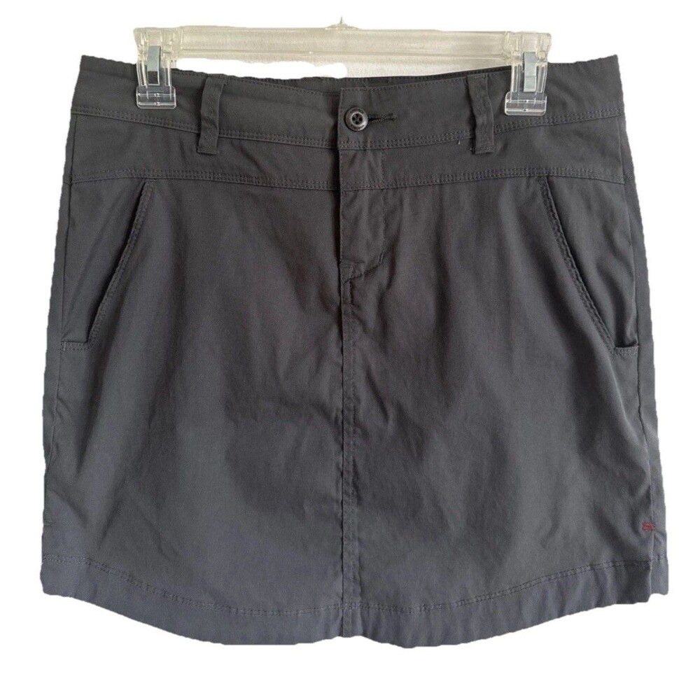 Toad & Co Skirt Womens Size 6 Gray Metrolite Zip Pockets Outdoors Athleisure
